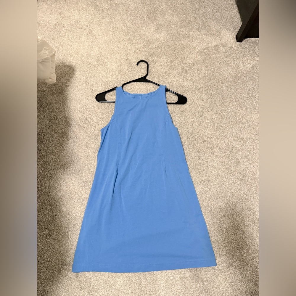 Lululemon Organic Cotton Cinched Dress - Pool Party